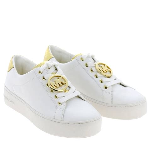 michael kors sneaker damen weiß|michael kors denim sneakers.